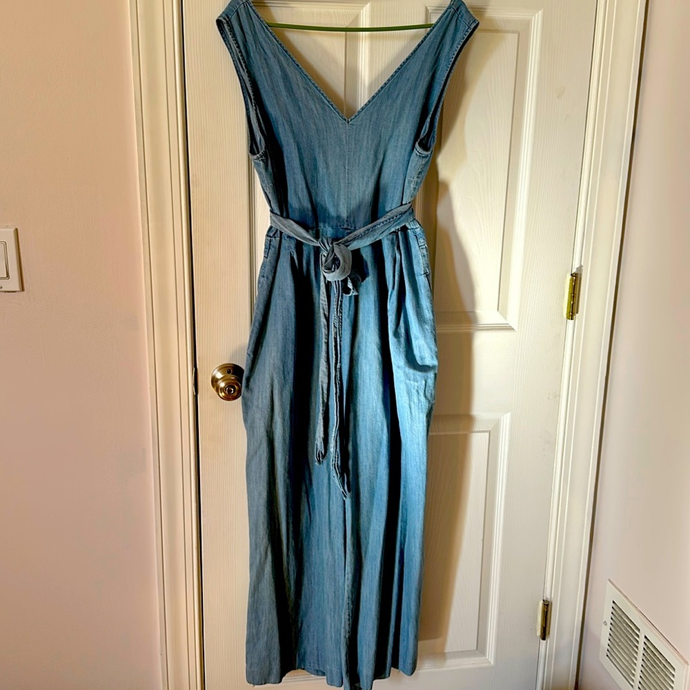 J Crew denim pants romper